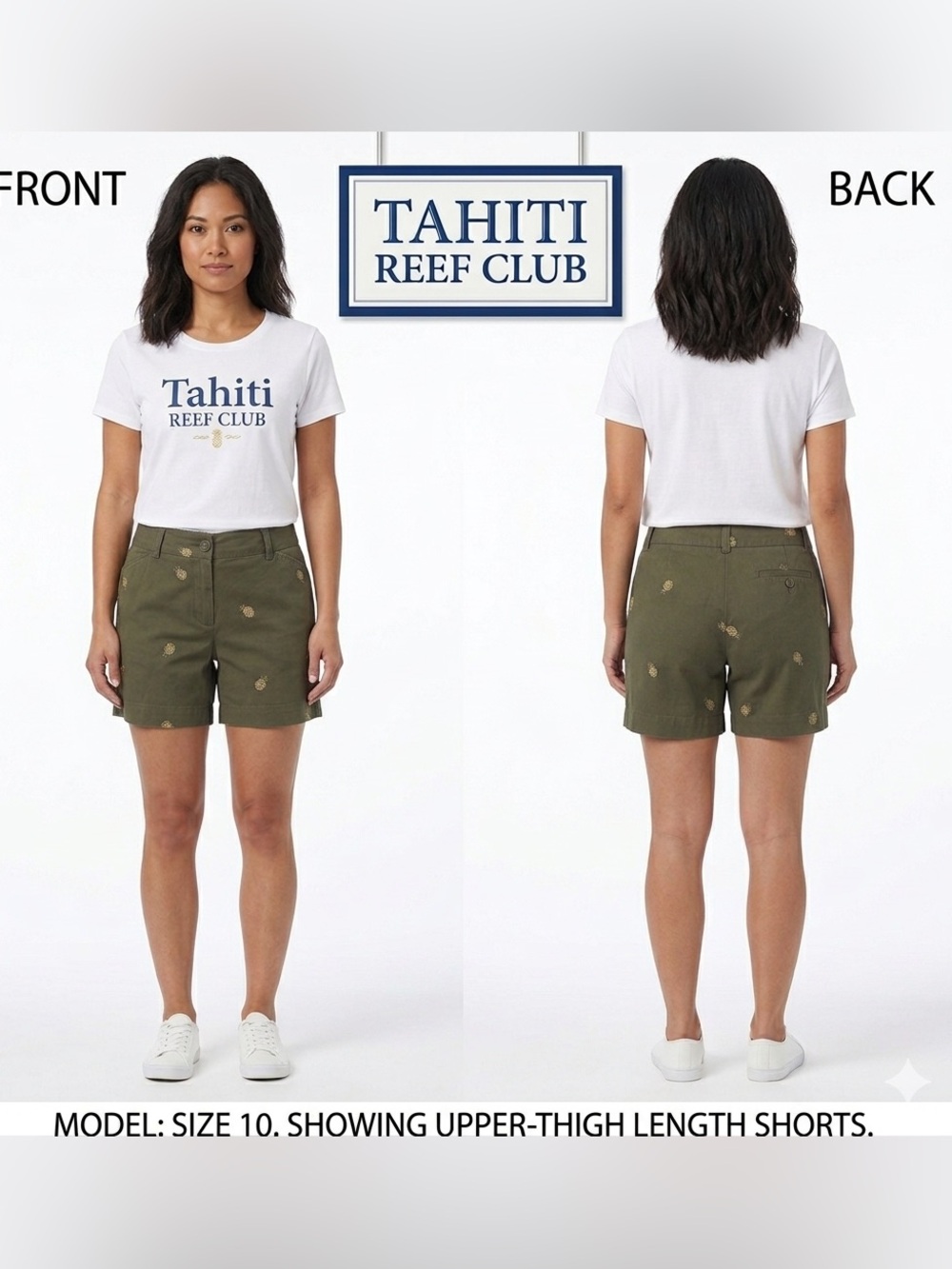 Tahiti Reef Club Pineapple Theme Shorts 10